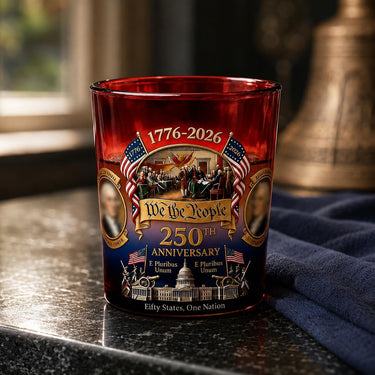 1776–2026 American 250 Amber Glass